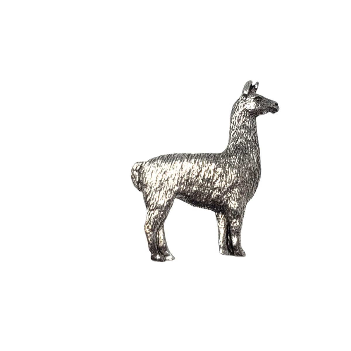 Handmade Llama Pewter Lapel Pin Brooch - USA Made - Unique Animal Jewelry for Suits, Jackets & Hats - Perfect Gift for Collectors & Animal Lovers
