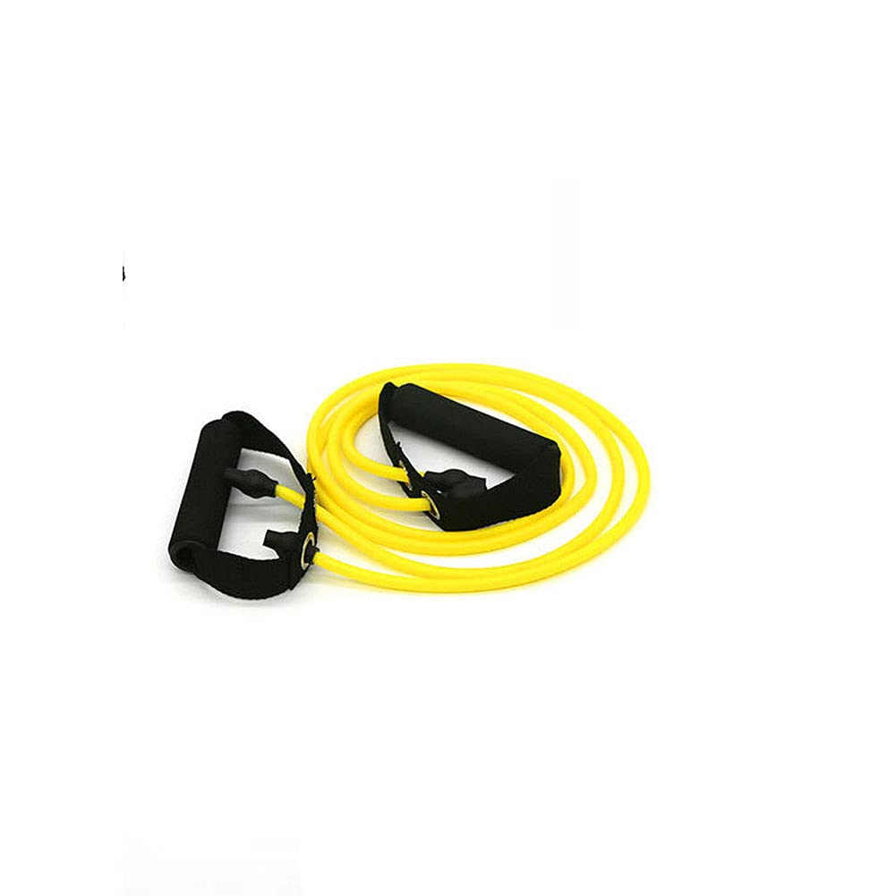 Premium 20lbs Exercise Resistance Bands Set for Men & Women - Home & Outdoor Strength Training, Yoga, Gym Fitness - Yellow Tension Tubes with Battling Ropes - Perfect for Full-Body Workouts, Muscle Toning and Home Gym Equipment