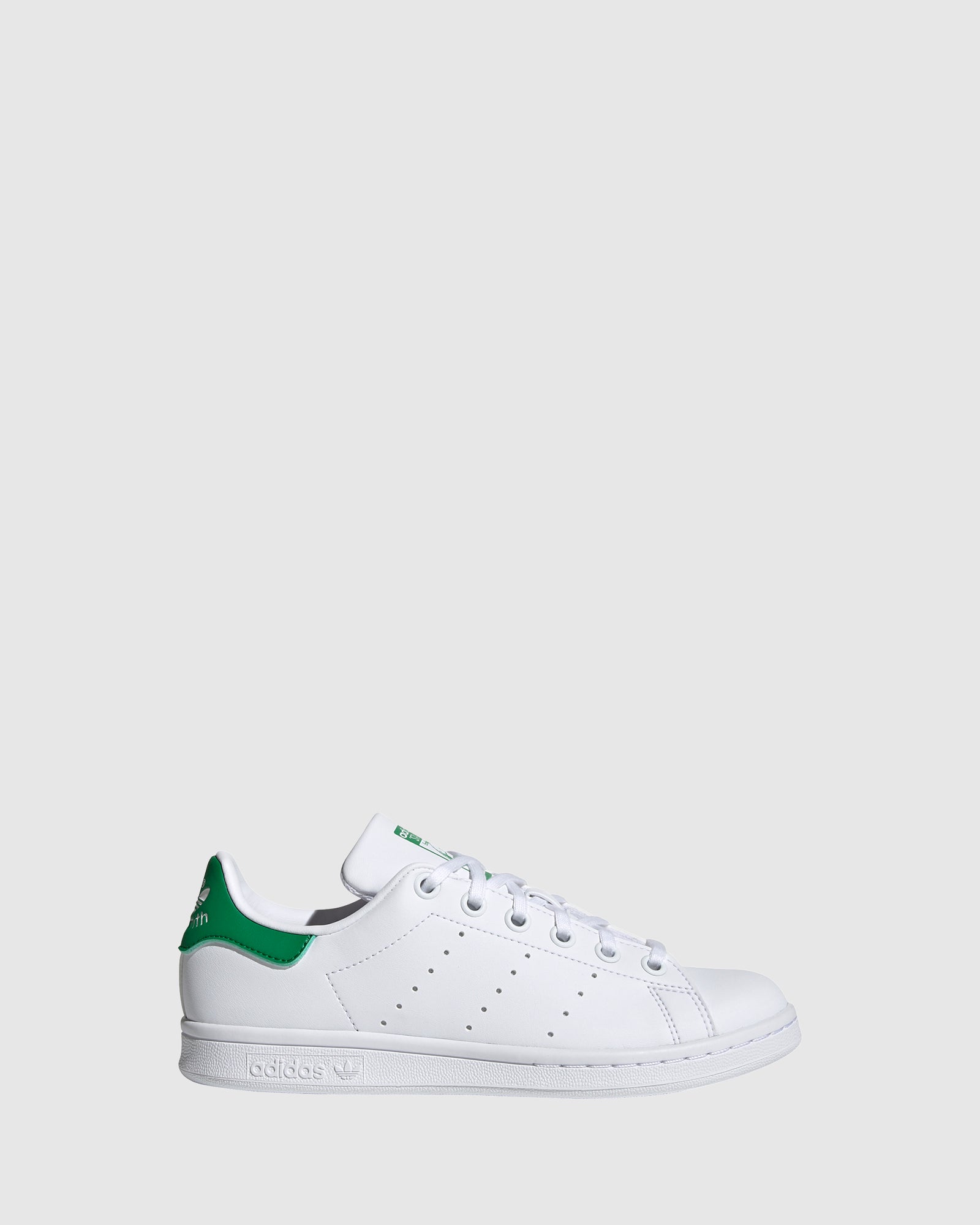 Adidas Stan Smith II White/Green Sneakers for Kids - Comfortable School Shoes for Boys & Girls - Perfect for Casual Wear, Sports & Everyday Activities
