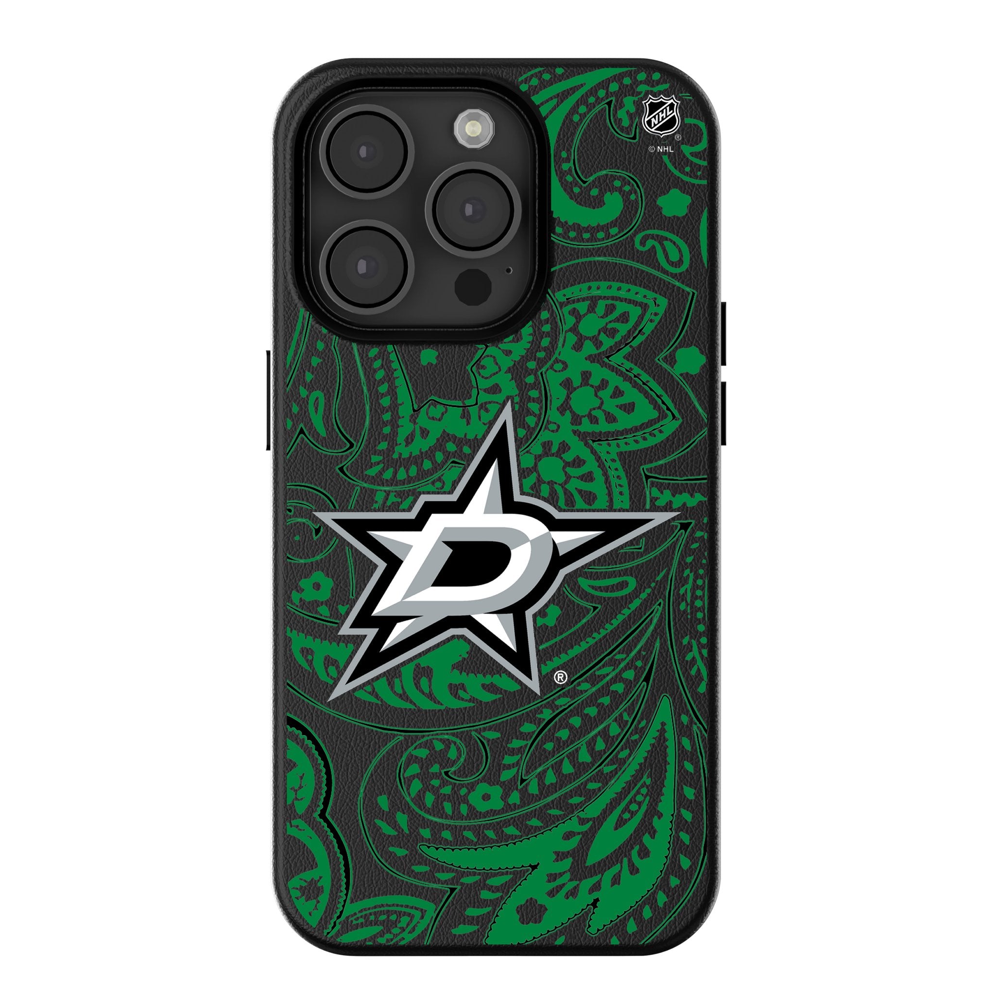 Dallas Stars Paisley MagSafe Compatible Case for iPhone 14 13 12 Pro Max - Stylish Protective Cover for Hockey Fans, Perfect for Game Days & Everyday Use