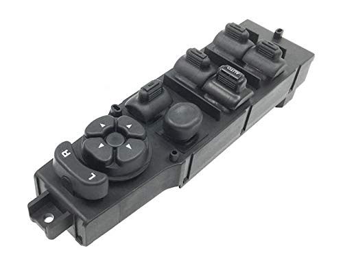 1997-2001 Jeep Cherokee 4-Door Front Left Driver Side Door Lock, Mirror & Window Switch - 8 Button Control Panel - Replacement Part for Power Windows & Mirrors - Perfect for Door Lock Repair & Electrical System Maintenance