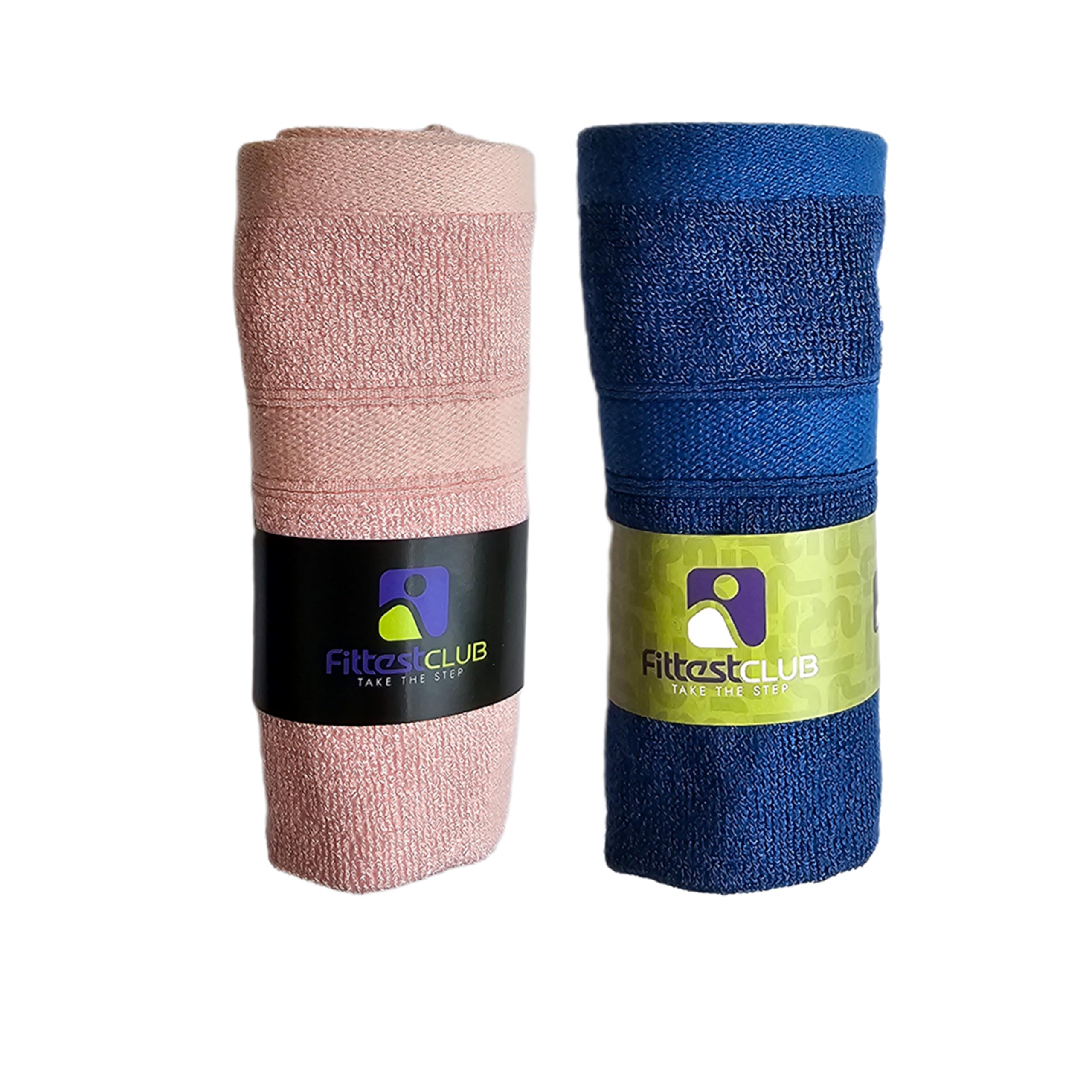 Premium Bamboo Face Towel - Ultra Soft & Highly Absorbent for Gym, Sports & Fitness - 600 GSM (2-Pack, Pink & Blue) - Ideal for Workouts, Yoga, Running & Post-Exercise Cooling