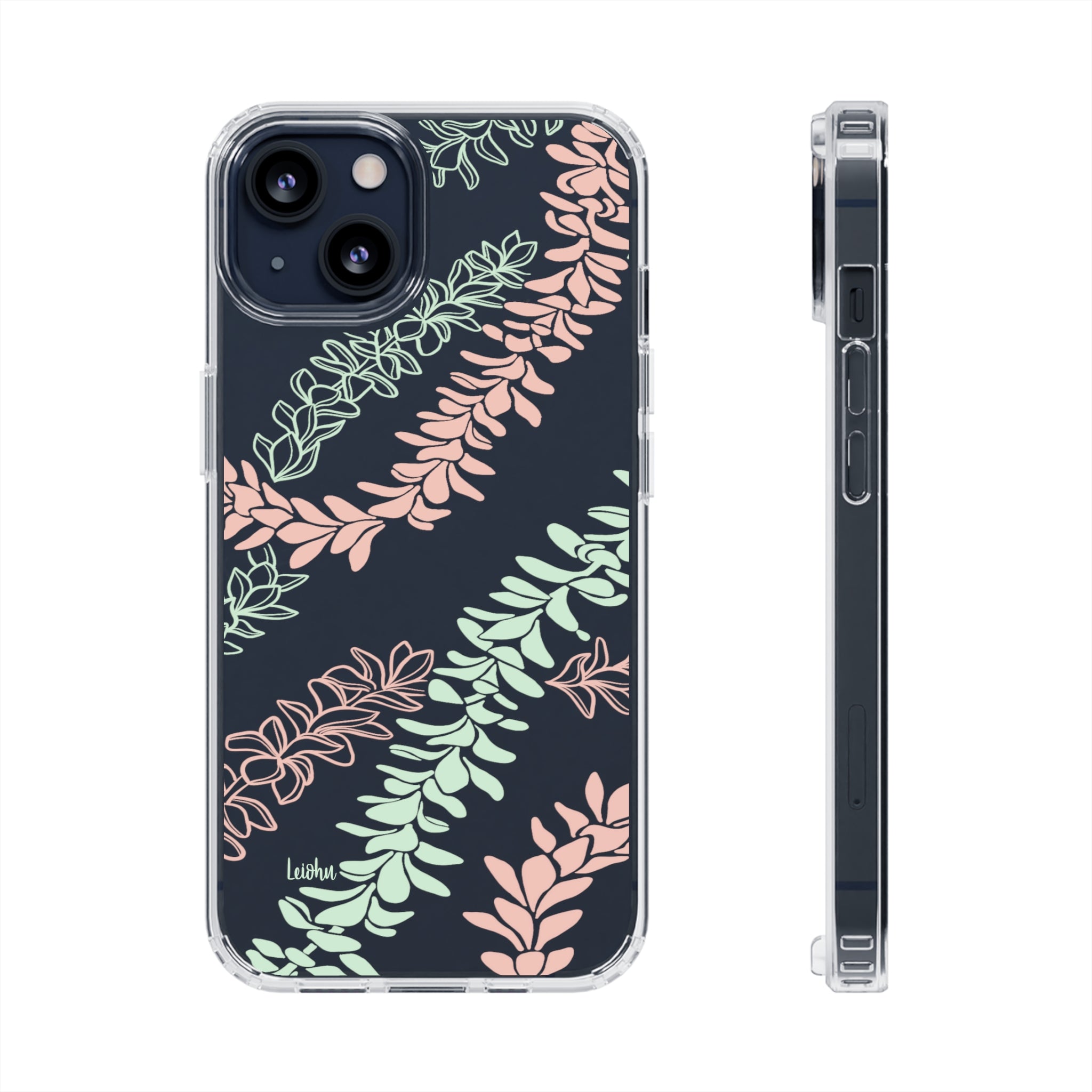 Groovy Pua Melia Clear Phone Case - Slim Protective Cover for iPhone 13, 12, 11 | Shatterproof & Scratch-Resistant | Perfect for Everyday Use, Travel & Outdoor Activities