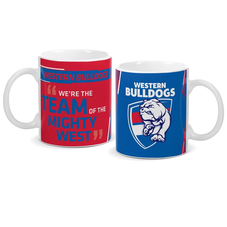 Western Bulldogs AFL Team Logo Coffee Mug - Insulated Travel Mug for Hot & Cold Drinks - Perfect for Home, Office, or Game Day Fan Gear