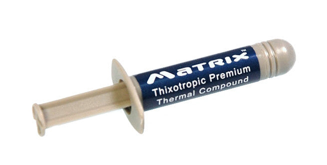Arctic Silver Matrix Thixotropic Premium Thermal Compound 2.5g (MTX-2.5G) - High-Performance CPU/GPU Thermal Paste for PC Builds & Electronics Cooling