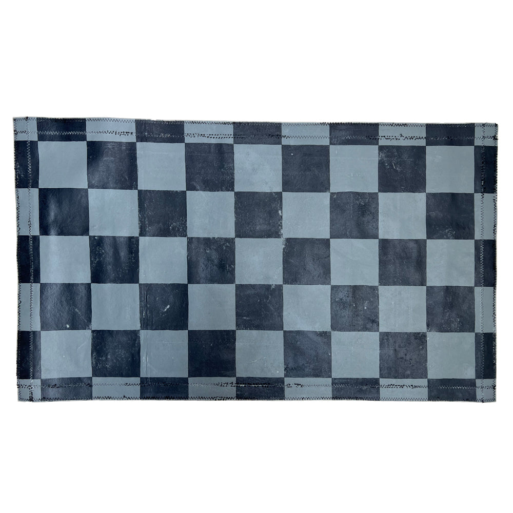 3' x 5' Black Point Mercantile Painted Canvas Mat #8 - Durable Floor Rug for Living Room, Bedroom & Entryway Decor