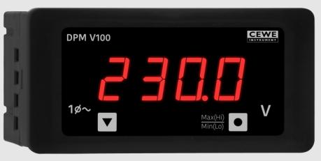 DPM48V200 48mm x 96mm LED Digital Voltmeter - 0-250VDC Input, 0.5% Accuracy, 40-300VAC/DC Power Supply, IP54/IP65 Waterproof - Perfect for Solar Panels, Industrial Equipment, and Automotive Electrical Systems