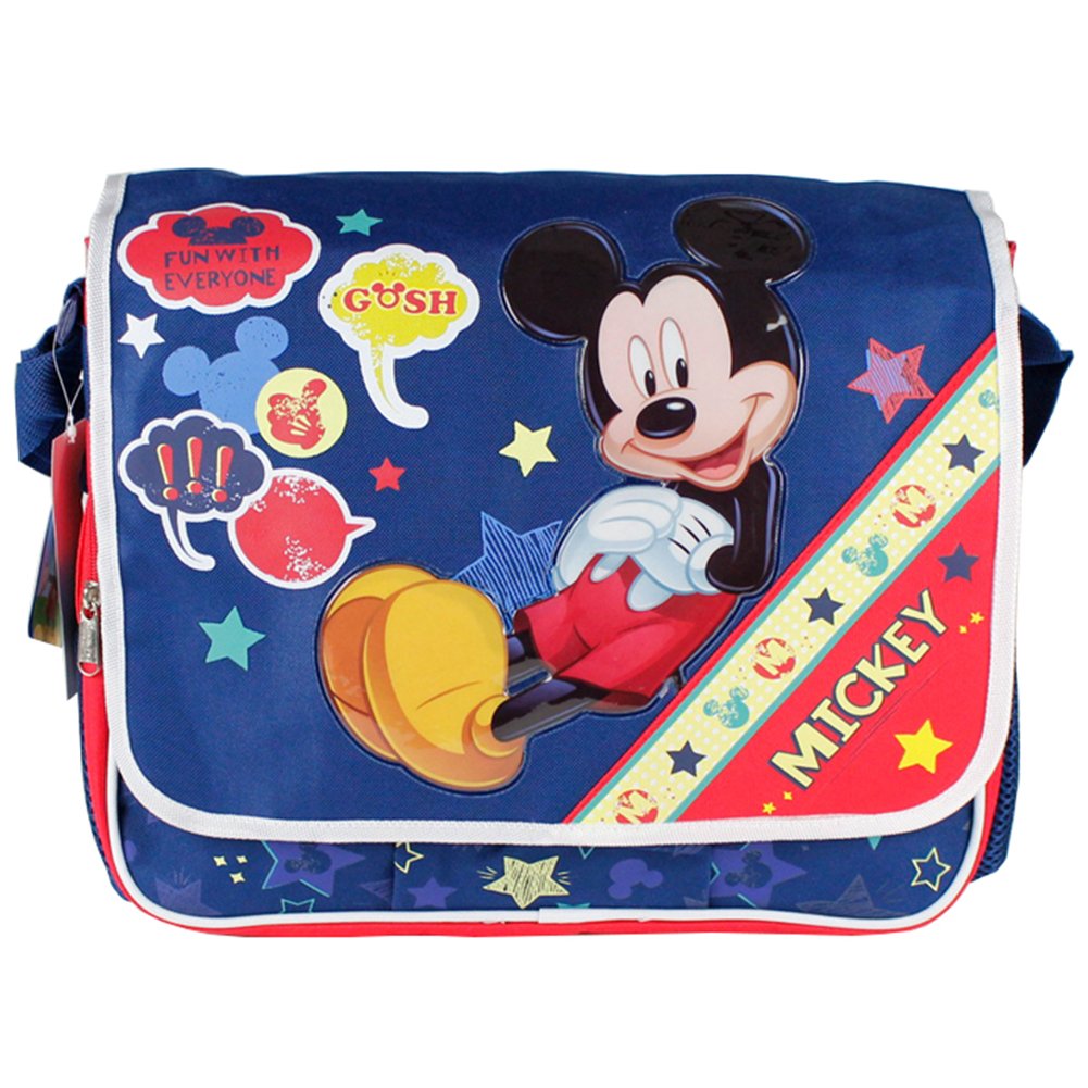 Disney Mickey Mouse Full Size Messenger Bag - Stylish School Bag for College, Work & Travel | Perfect for Students, Professionals & Disney Fans