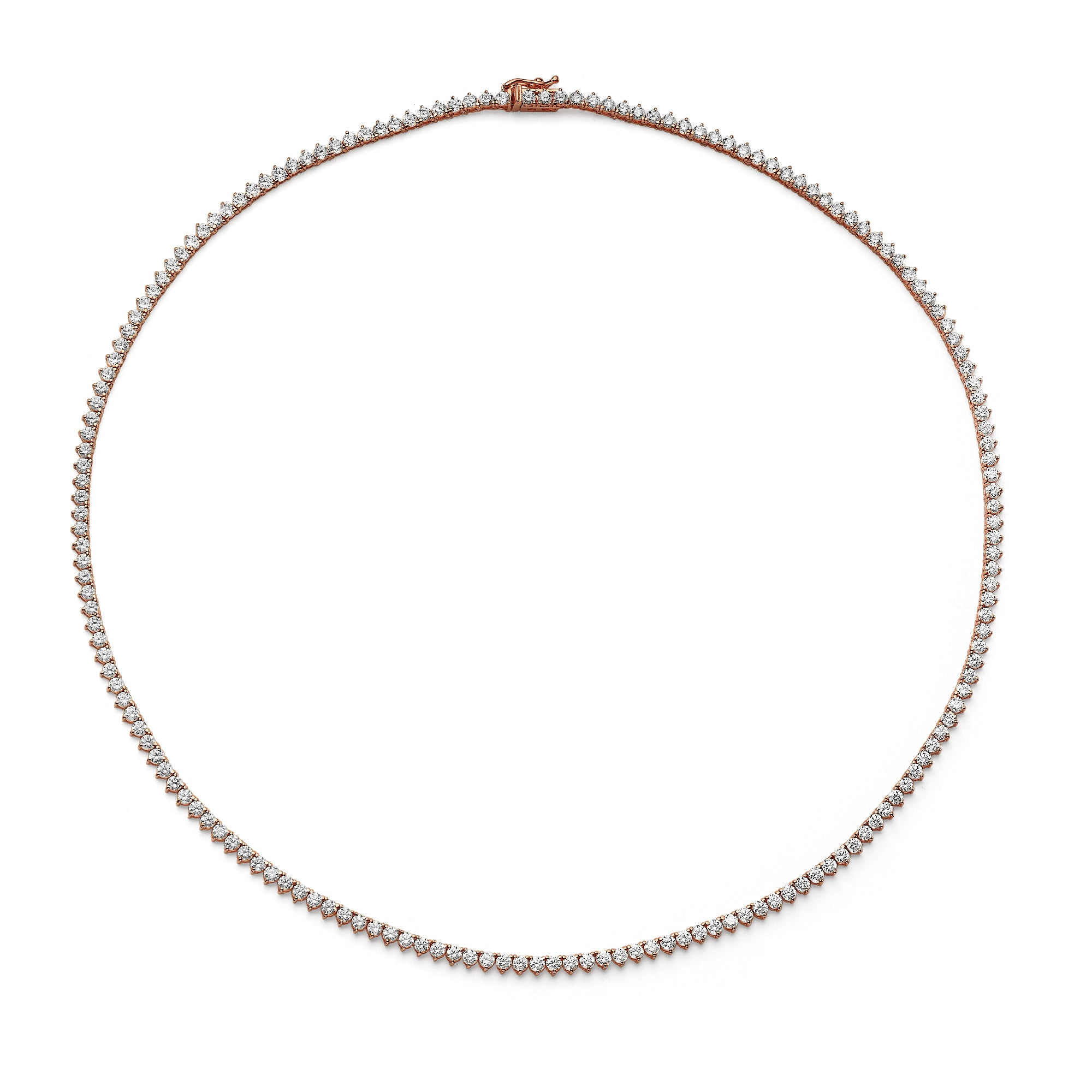 Elegant Tennis Necklace for Women - 14K Gold Plated Diamond-Cut Chain Necklace - Perfect for Weddings, Parties & Special Occasions