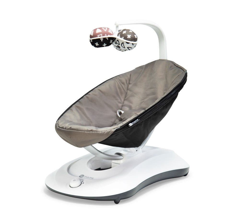 4Moms RockaRoo Baby Rocker 2023 - Graphite Baby Swing with Soothing Motion & Portable Design | Perfect for Nursery, Travel & Playtime