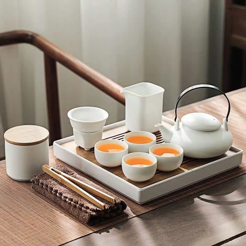 Premium Hanaiette Ceramic Teapot Set - Traditional Chinese Tea Set with Teapot & Cups - Elegant Modern Tea Party Set for Home, Office & Gifting - Perfect for Afternoon Tea, Ceremonies & Relaxation