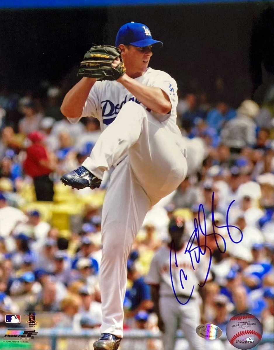 Chad Billingsley Autographed 8x10 Photo - Los Angeles Dodgers Pitching Action - Limited Edition Collectible - Perfect for Sports Memorabilia Fans and Dodgers Enthusiasts