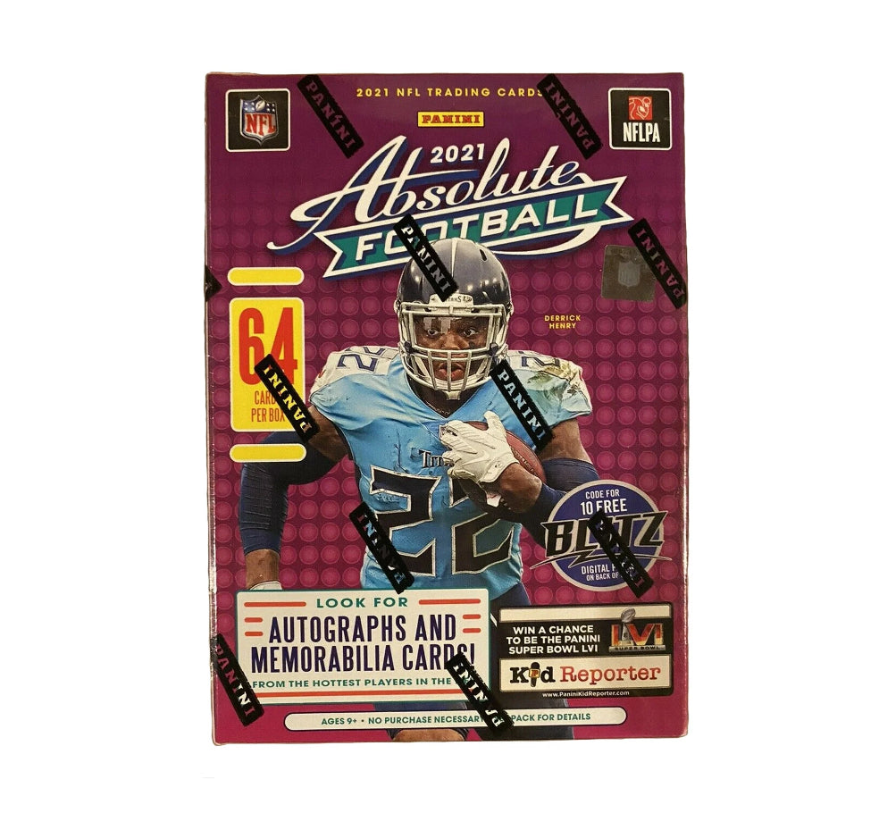 2021 Panini Absolute Football Blaster Box - 12 Packs, 72 Cards - NFL Trading Cards for Collectors & Fans - Perfect for Game Day, Fantasy Football & Memorabilia Collections