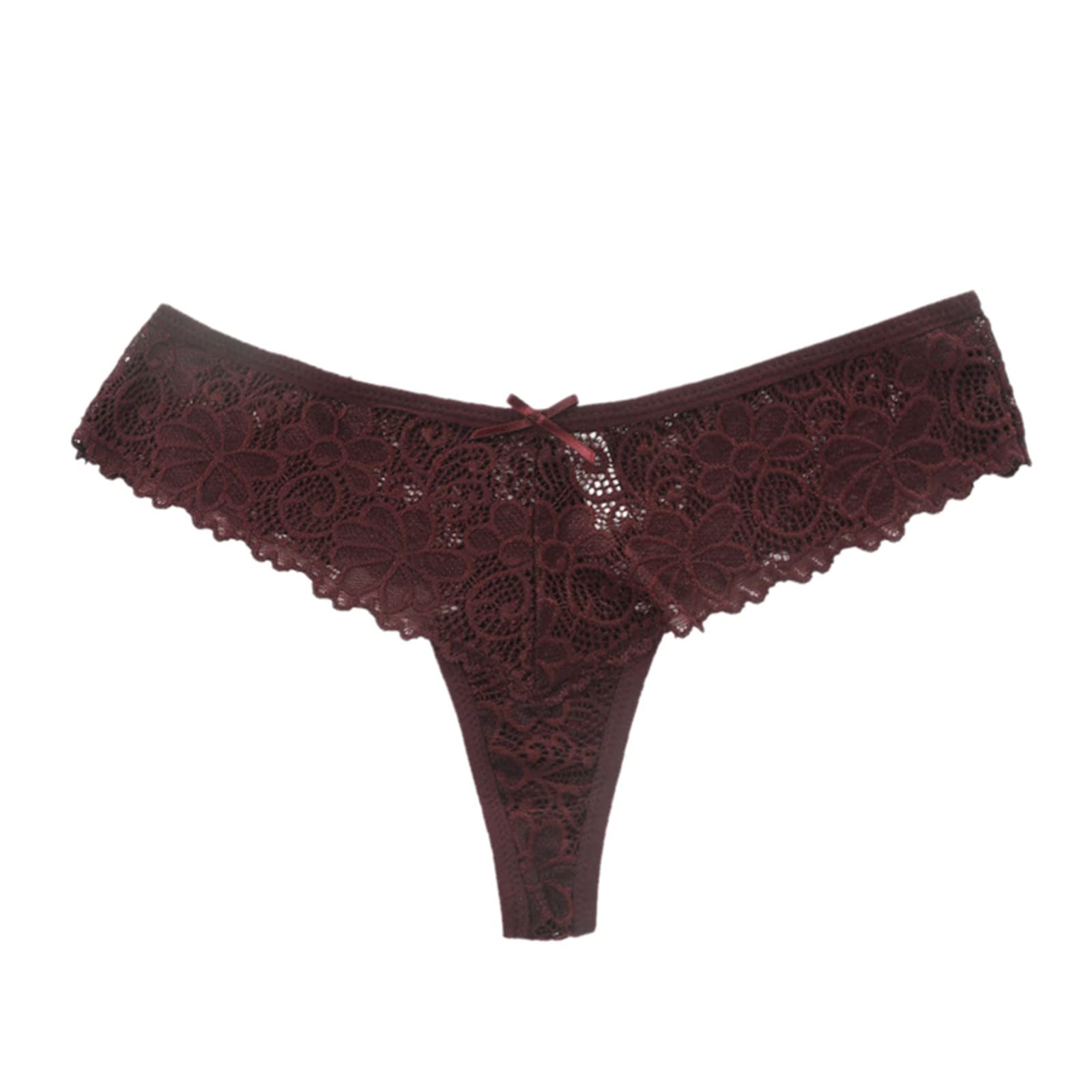 Sexy Women's Lace Thong Panties - Breathable Cotton Underwear for Meh Mo Day & Everyday Comfort | Perfect for Date Nights, Special Occasions & Daily Wear
