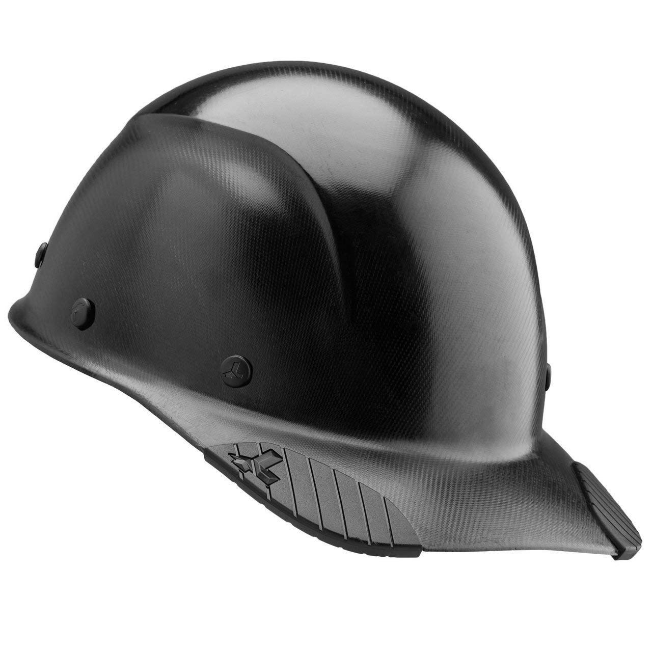 DAX CAP Black Hard Hat with 6-Point Suspension - ANSI Certified Safety Helmet for Construction, Industrial & Work Sites | OSHA Compliant Head Protection for Workers