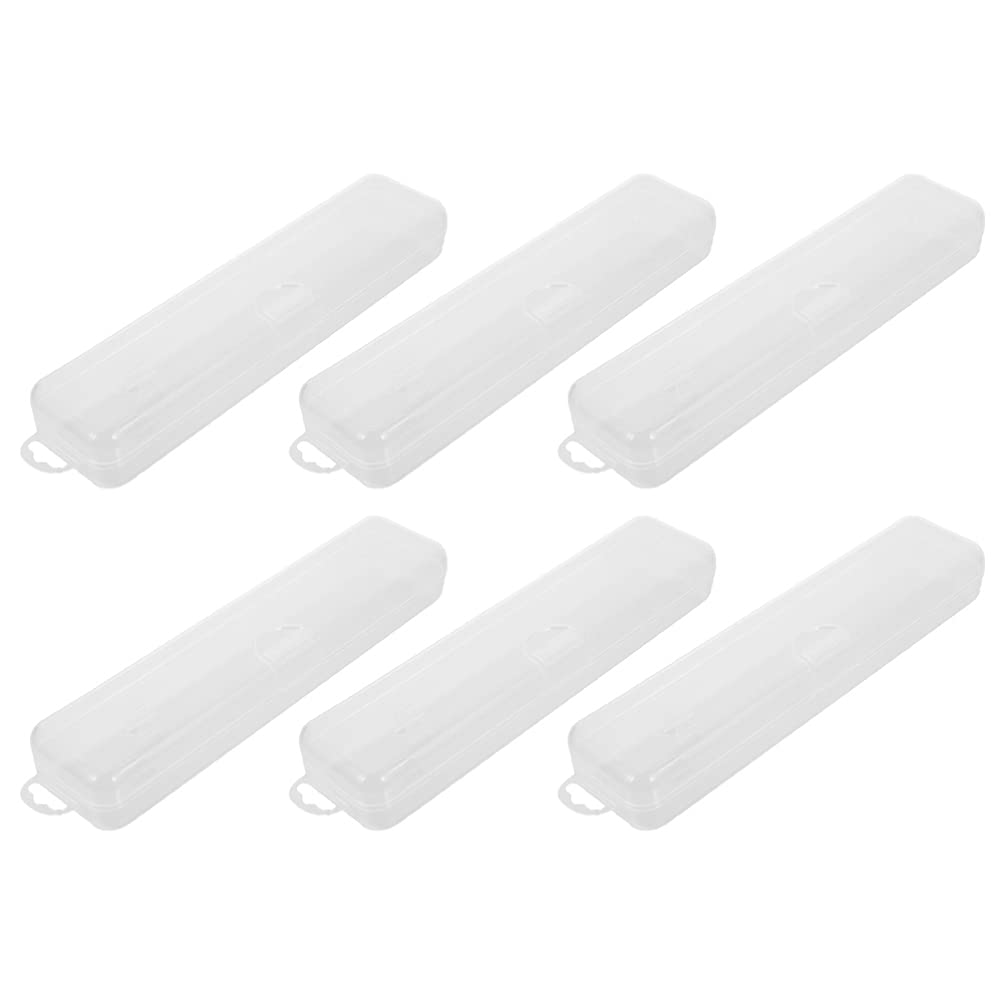 Healifty Clear Travel Toothbrush Case for Electric & Manual Toothbrushes - Portable PP Plastic Toothbrush Holder for Travel, Camping, and Daily Use