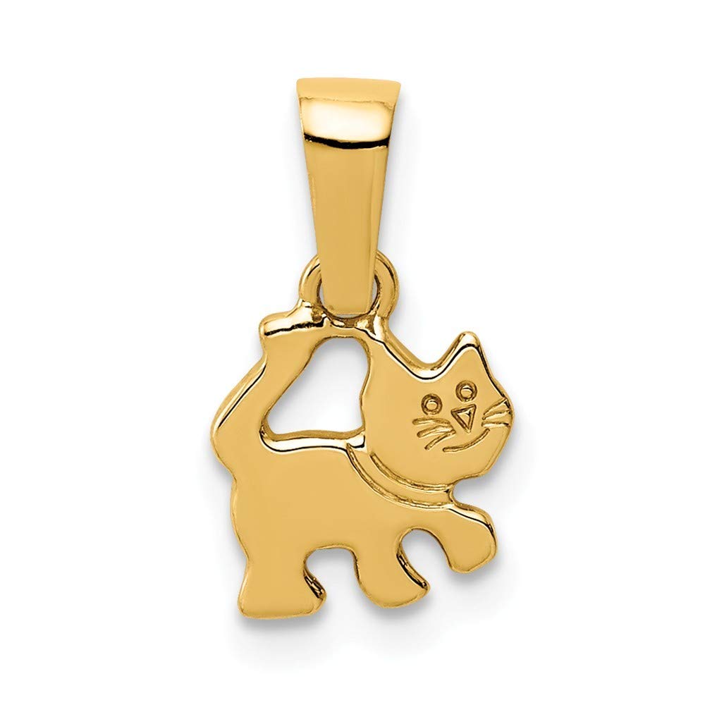 14K Gold Kitten Pendant Necklace for Women - Elegant Cat Jewelry Gift for Her - Perfect for Birthdays, Anniversaries & Valentine's Day