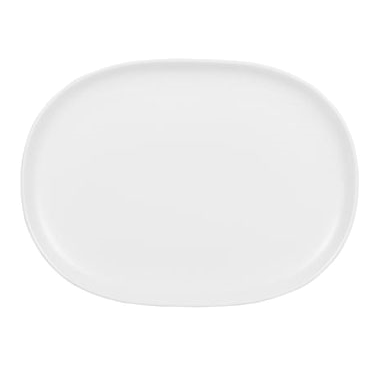 Churchill Moonstone 6.5 x 9 Inch Oval Plates - Set of 12 Elegant Dinnerware Plates for Fine Dining, Entertaining & Special Occasions | APRSMP8 1