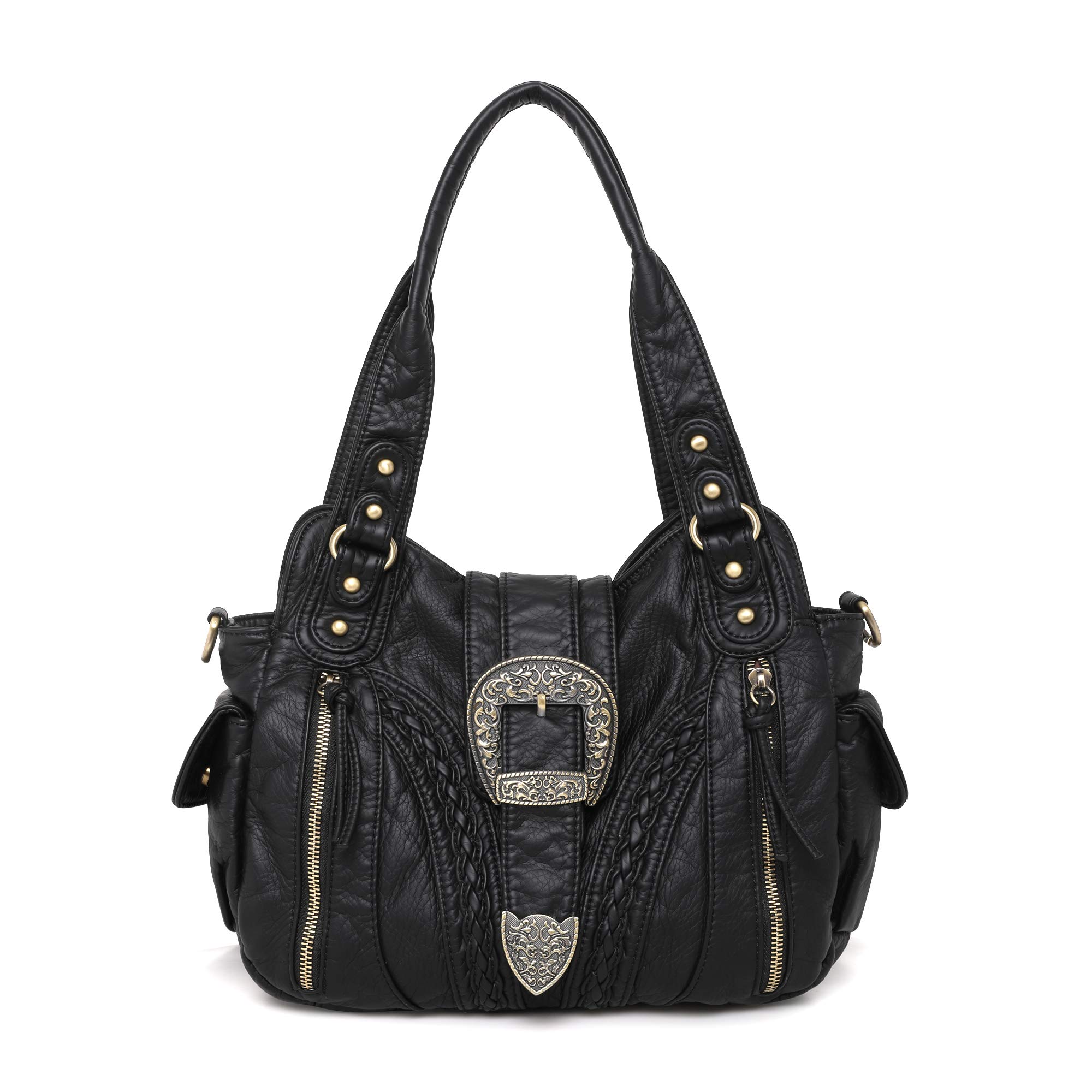 Montana West Leather Crossbody Bag for Women - Concealed Carry Purse for Daily Use