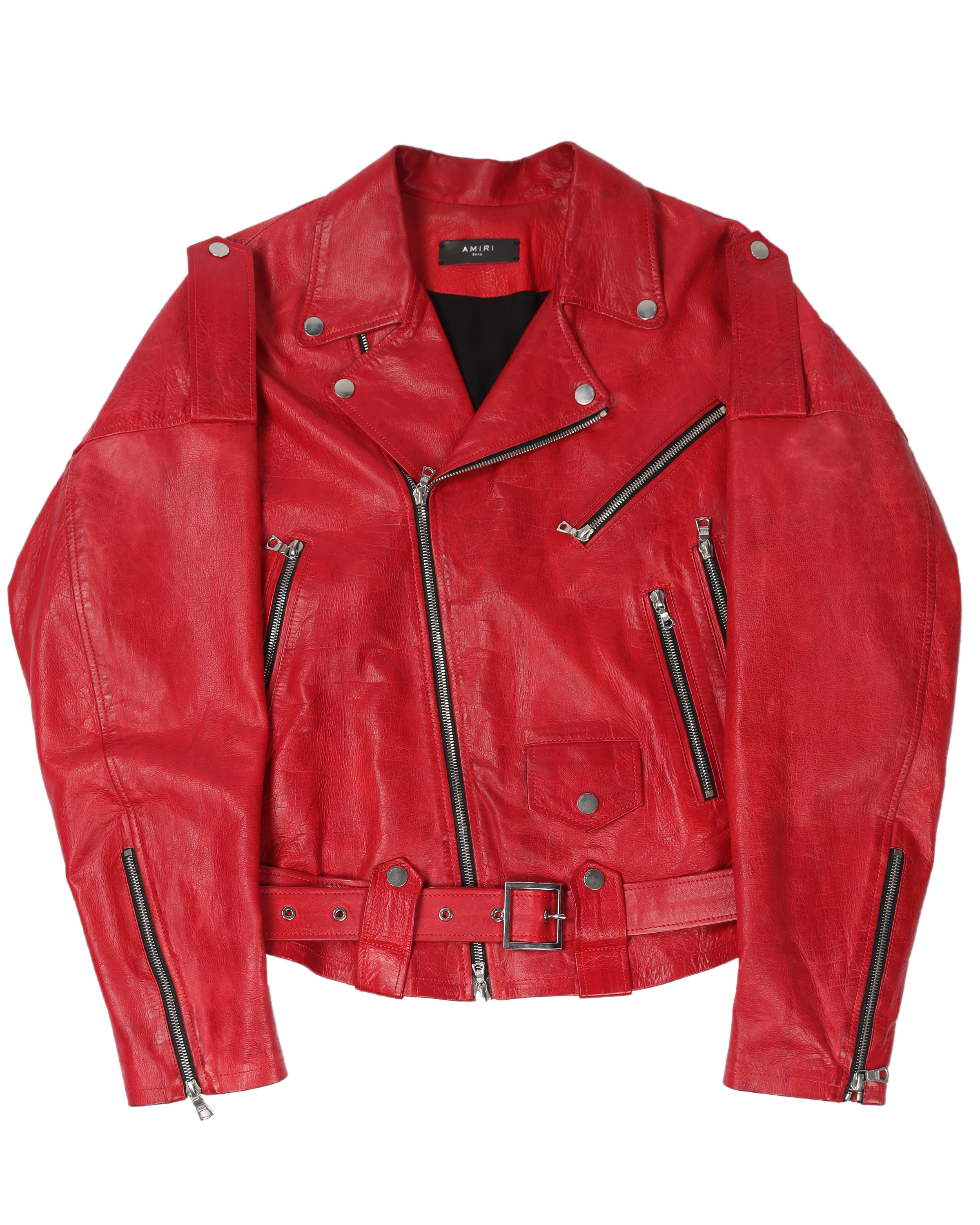 Genuine Leather Motorcycle Jacket for Men & Women - Adjustable Belt, Stylish Biker Jacket - Perfect for Riding, Casual Wear & Outdoor Adventures