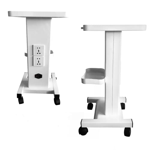 Professional Salon Rolling Trolley Cart with Power Socket - Mobile Beauty Station with Wheels, 45KG Capacity - Perfect for Salon, Spa, Home & Travel Makeup Organization