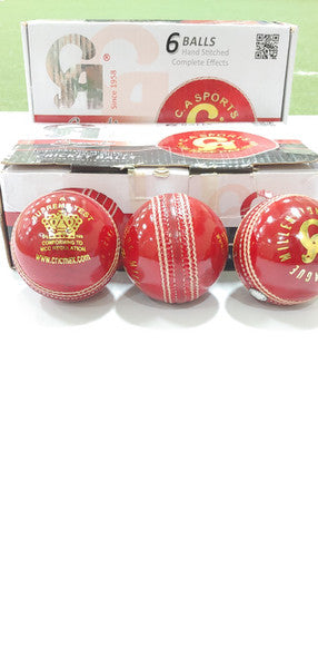 CA Supreme Test Cricket Ball Red - Senior Size (Pack of 1) | Professional Cricket Match & Training Equipment for Adults