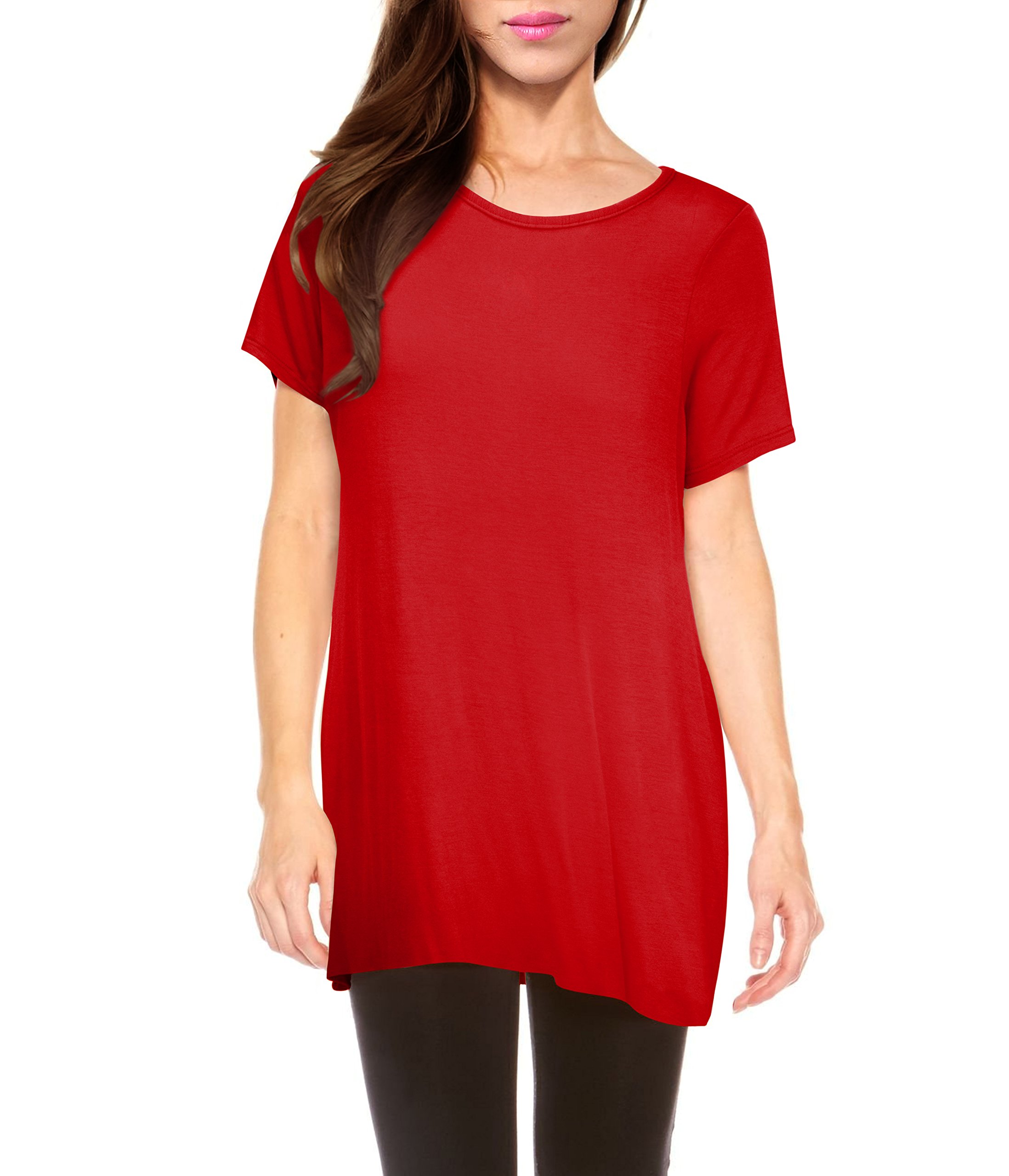 Hybrid & Company Women's Super Comfy Boat Neck Dolman Top Shirt - Soft Casual Blouse for Everyday Wear, Work & Weekend Outfits
