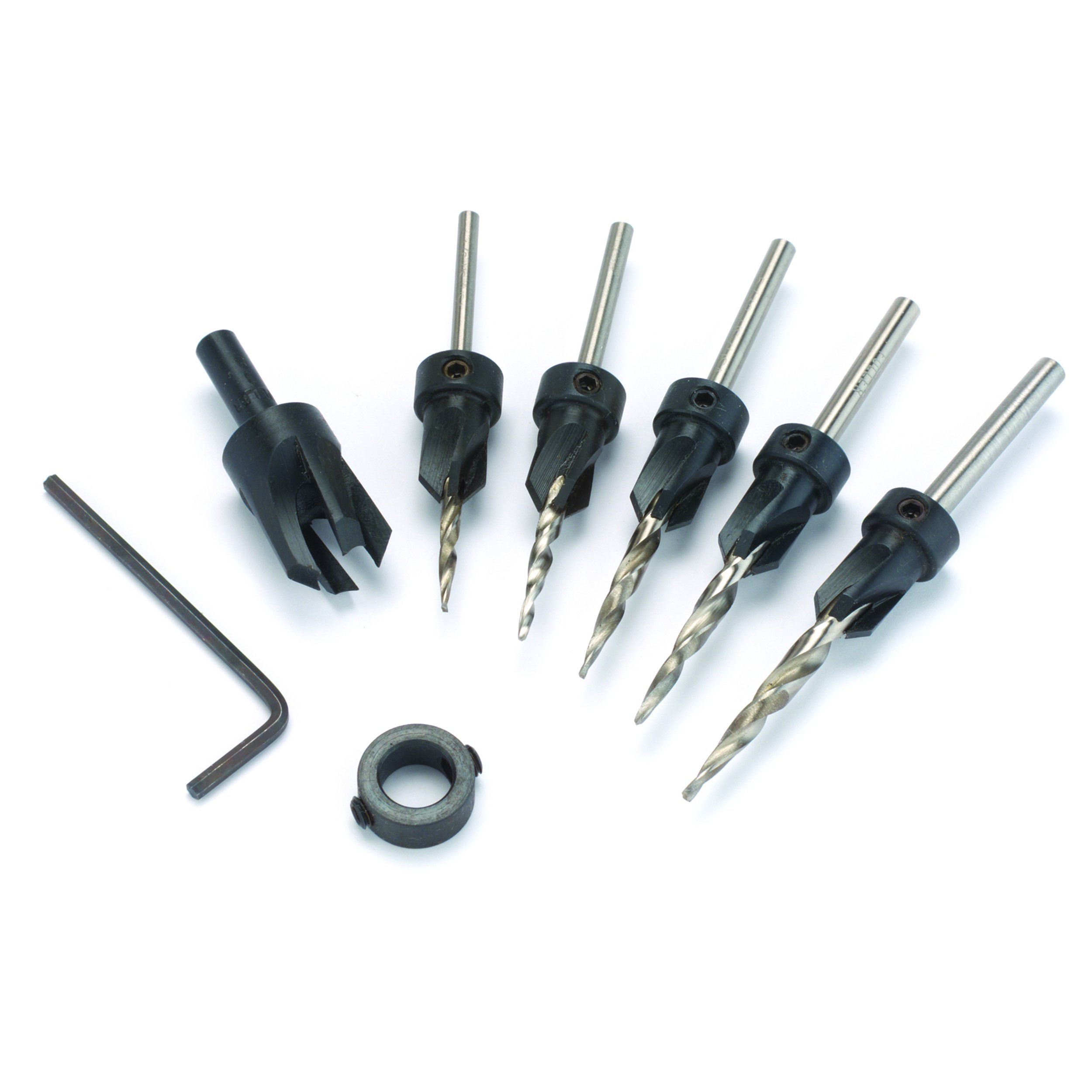 12-Piece Tapered Drill Bit Set - High-Speed Steel Woodworking & Metal Drilling Tools for DIY Projects, Home Repair, and Professional Use