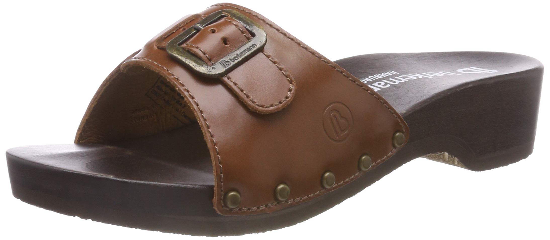 Berkemann Women's Hamburg Mules - Comfortable Slip-On Shoes for Casual Wear, Office & Travel | Premium Leather Loafers with Arch Support