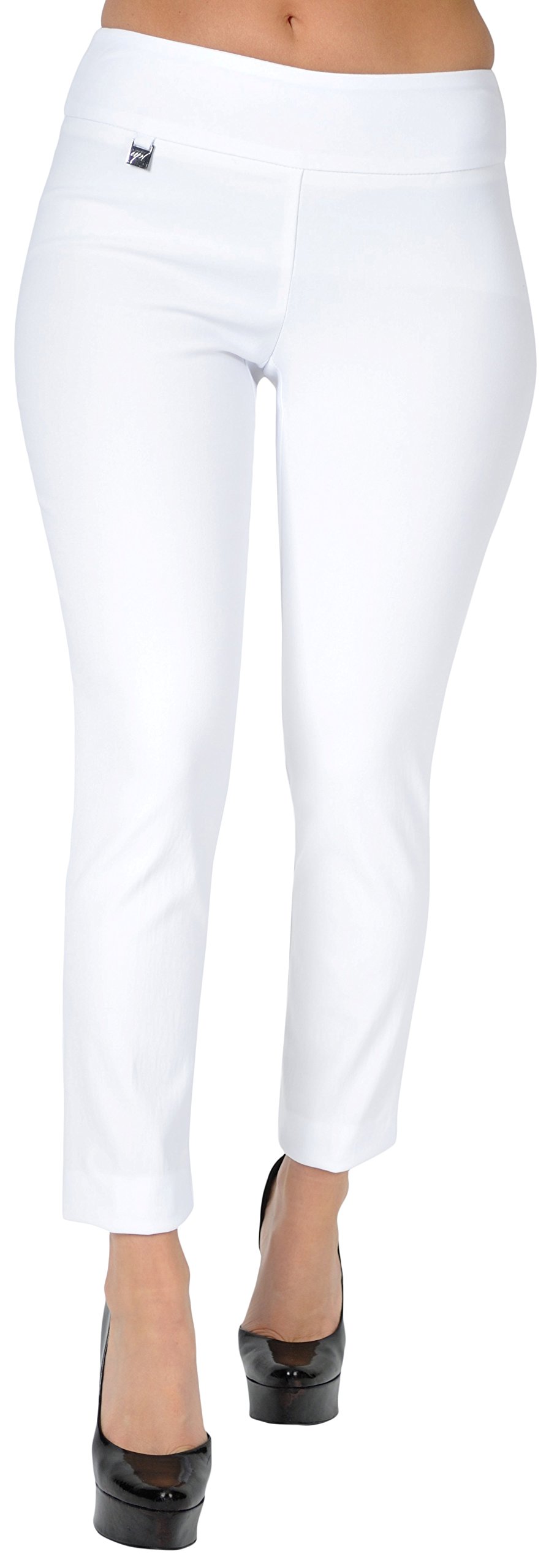 UP Women's Slim Ankle Pants - Flatten & Flatter Stretch Work Pants for Business Casual & Office Wear (Style 64566) - Perfect for Work, Travel & Everyday Comfort