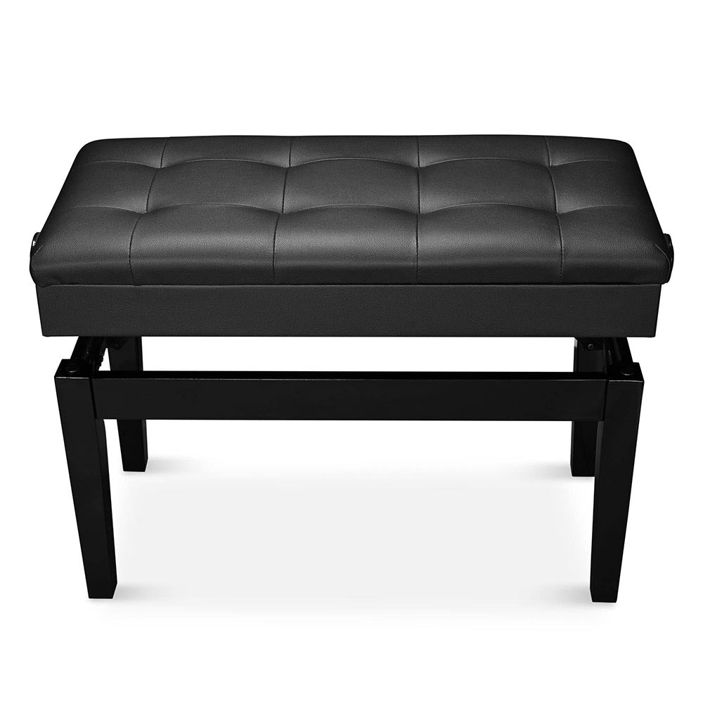 Adjustable Piano Bench with Storage - Duet Seat for Musicians & Teachers - Perfect for Home, Studio & Music Classrooms