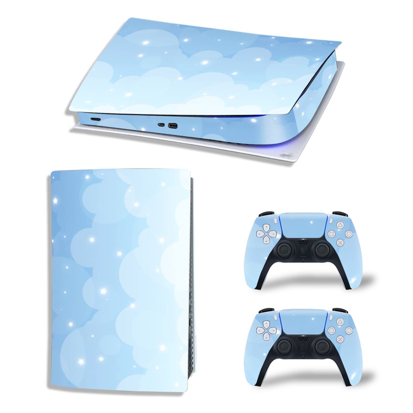 Anime Console Skin Decal for PS5 Digital Edition - 2 Controller Vinyl Protectors, Scratch-Resistant, Bubble-Free, Anti-Scratch (35924) - Perfect for Gaming Setups & Anime Fans