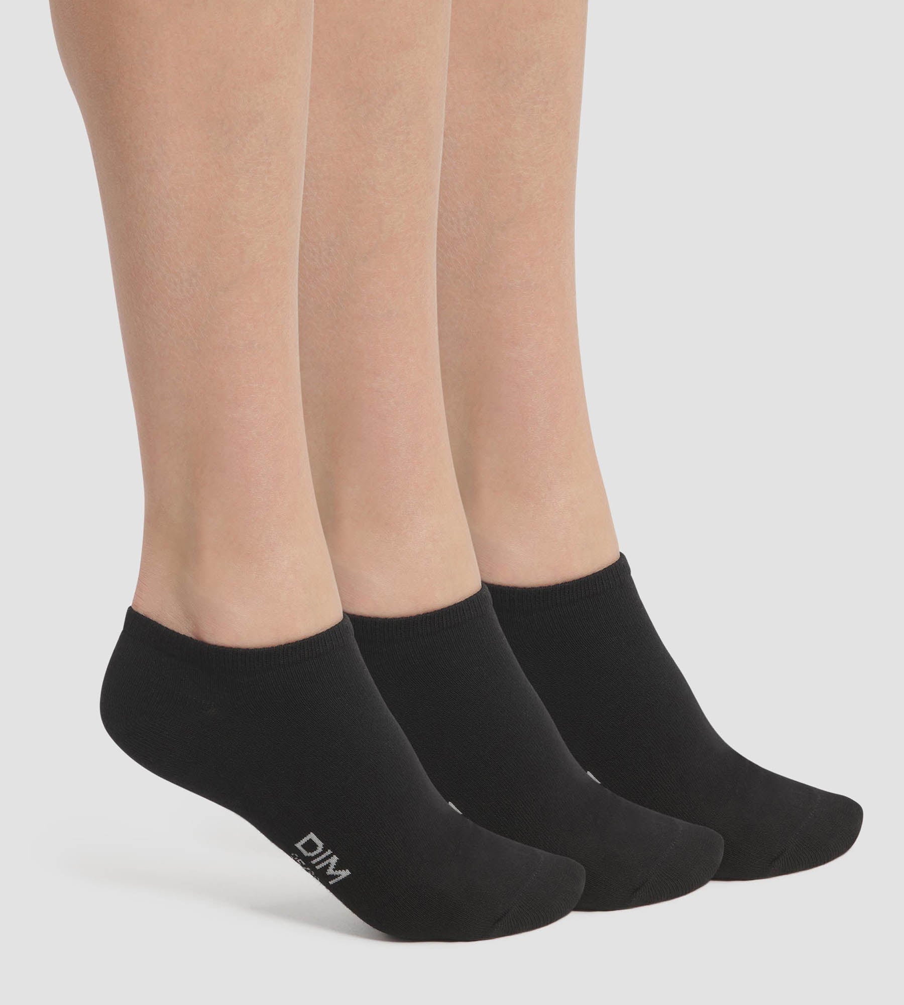 3 Pairs Women's Low Cut Socks Black Cotton - Soft & Breathable Ankle Socks for Everyday Wear, Workout & Casual Outfits
