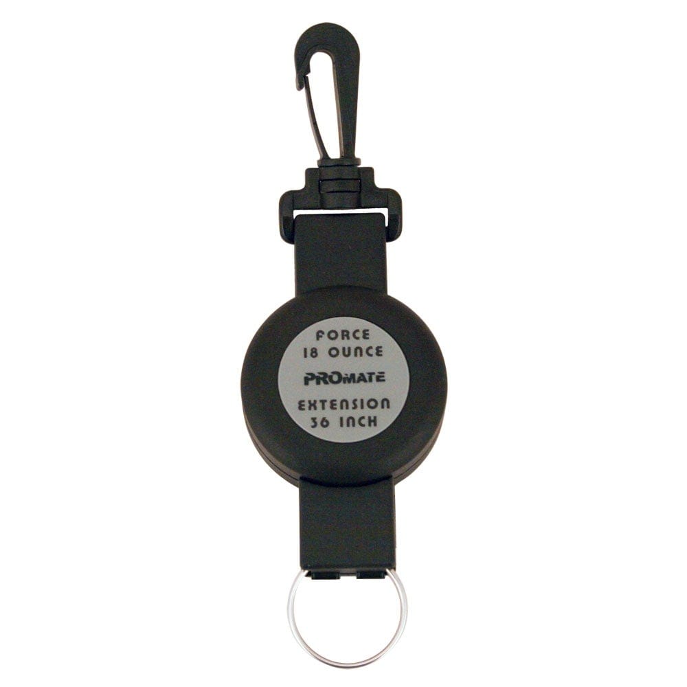 Promate Scuba Dive Gear Retractor - Diving Beacon Light, Writing Slate & Regulator Octo Holder (DR010) | Perfect for Underwater Exploration & Safety