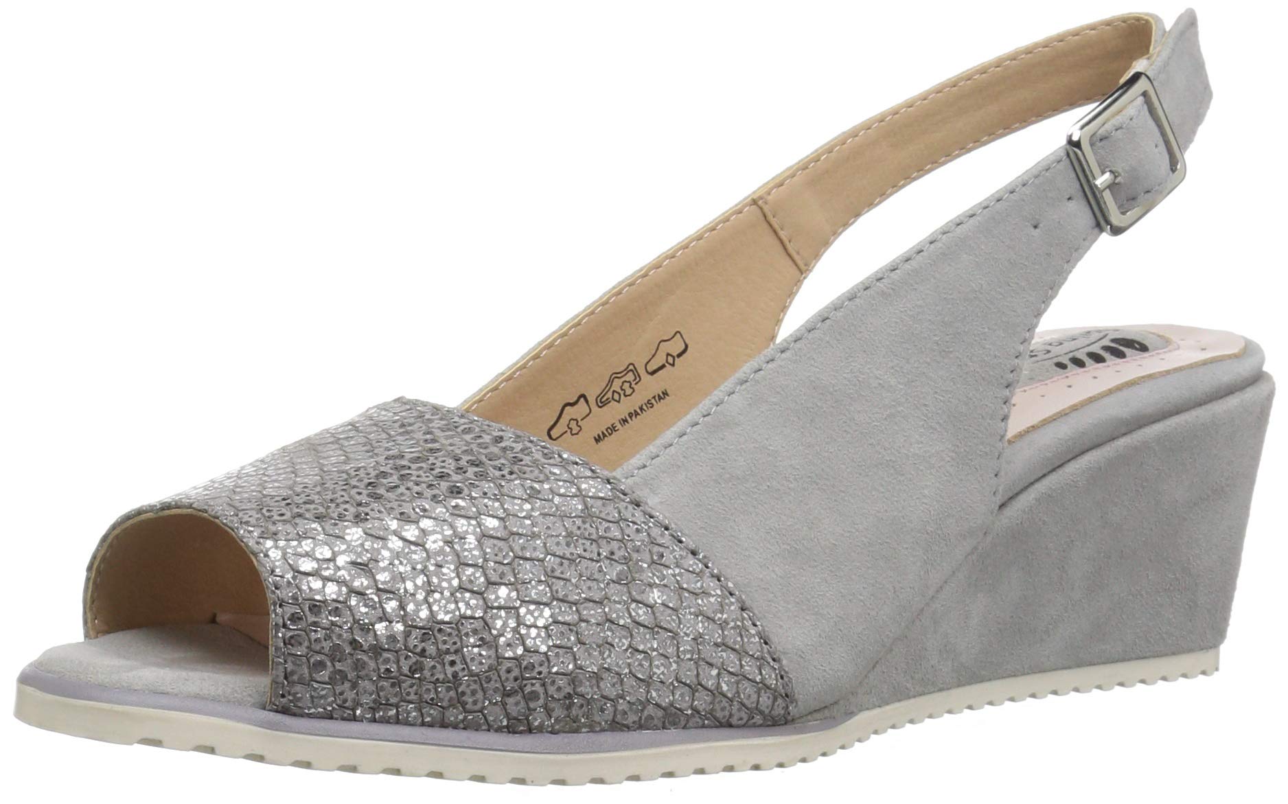 Spring Step Women's Evia Comfortable Wedge Sandal - Breathable & Lightweight for Summer, Beach, and Casual Outings