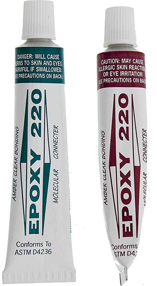 Epoxy 220 Amber-Clear Liquid Glue - High Strength Adhesive for Wood, Metal & Plastic - Perfect for DIY Crafts, Home Repairs & Industrial Bonding