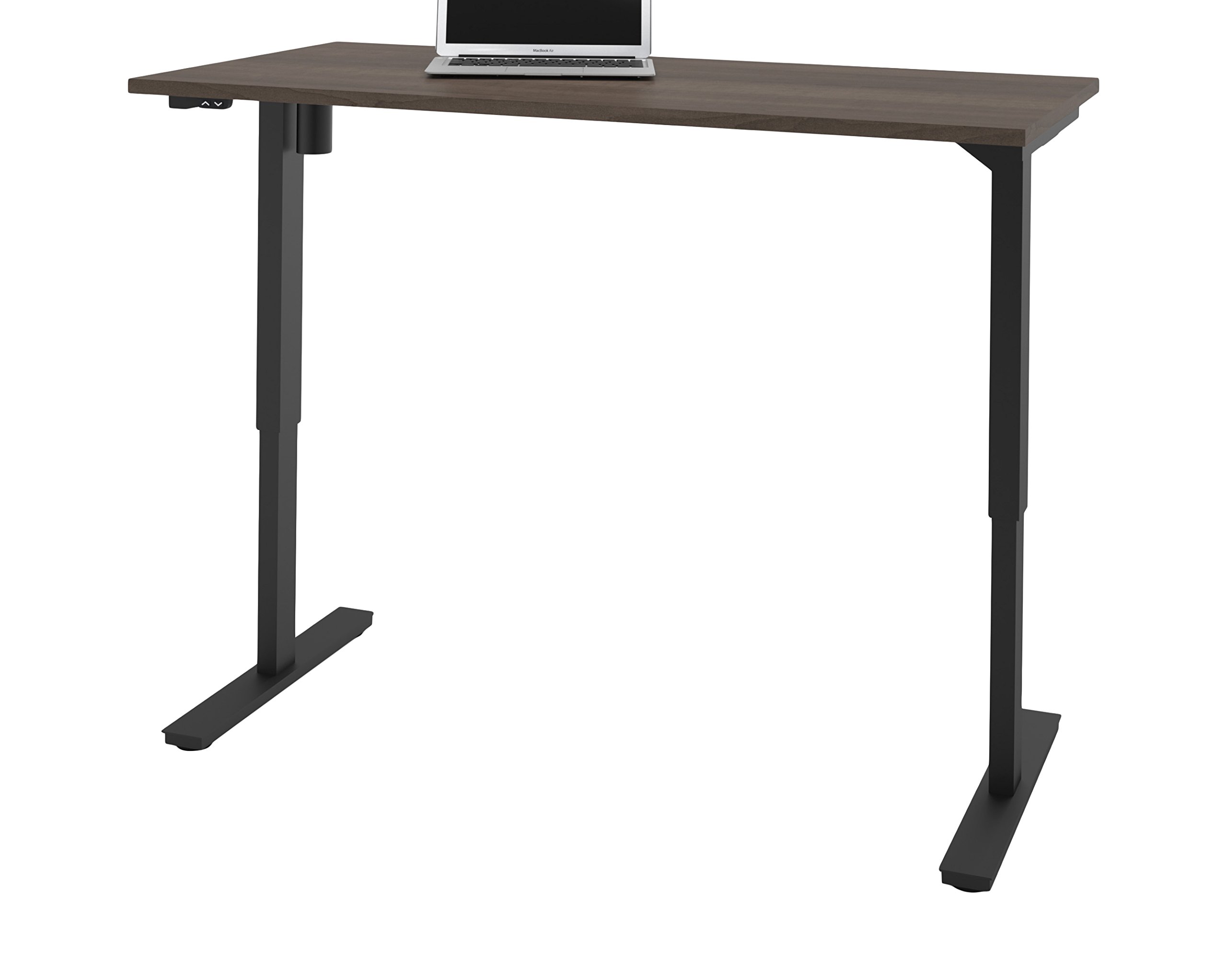 Bestar Universal Standing Desk 30 x 60 Inches - Adjustable Height Electric Sit Stand Desk with Spacious Workspace - Perfect for Home Office, Gaming & Study (Antigua Finish)