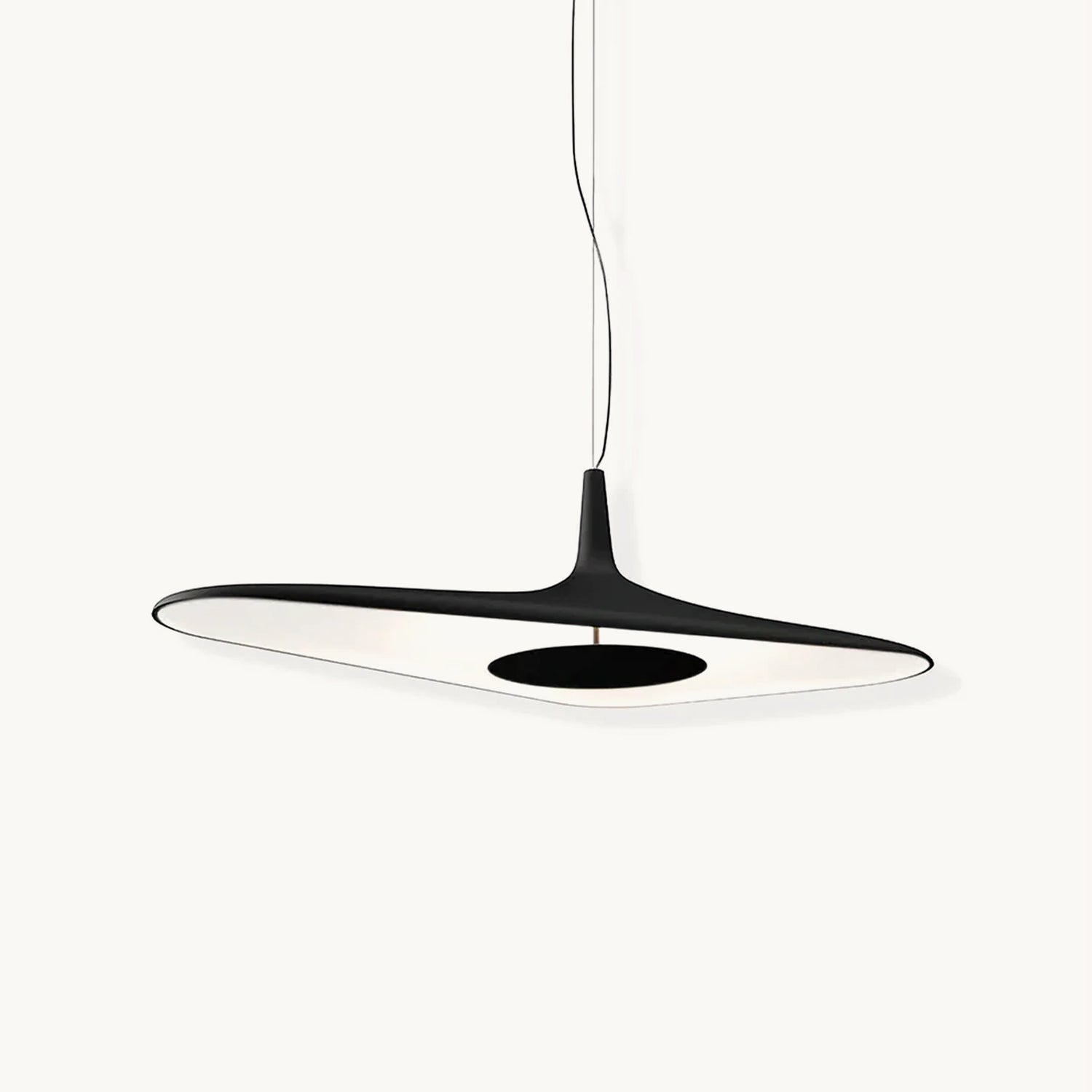 Stylish Soleil Noir Pendant Lamp - Modern Black Hanging Light Fixture for Dining Room, Kitchen Island & Bedroom Decor