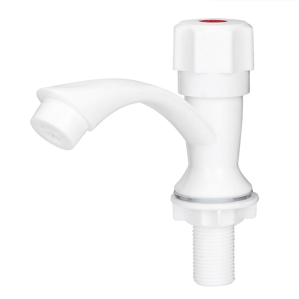 TOPINCN PPR Single Cold Water Faucet with G1/2in Male Thread - Bathroom & Kitchen Sink Tap for Household Use | Perfect for Bathroom Vanities, Kitchen Sinks & Utility Rooms
