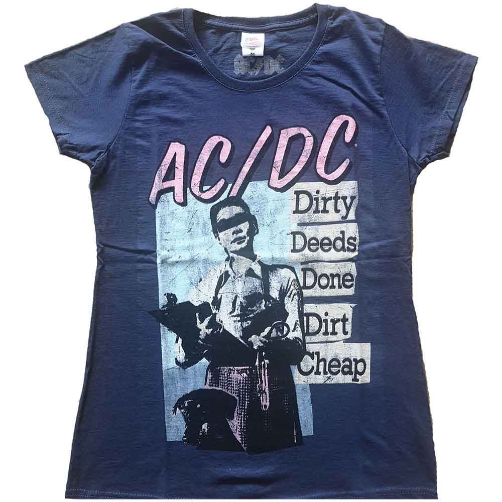 Vintage AC/DC Women's T-Shirt - Rock Band Graphic Tee for Concerts, Casual Wear & Gift Giving