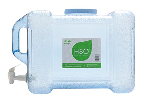 H8O Polycarbonate Portable Refrigerator Bottle with Leak-Proof Valve - Insulated Water Bottle for Camping, Hiking, Gym & Outdoor Activities