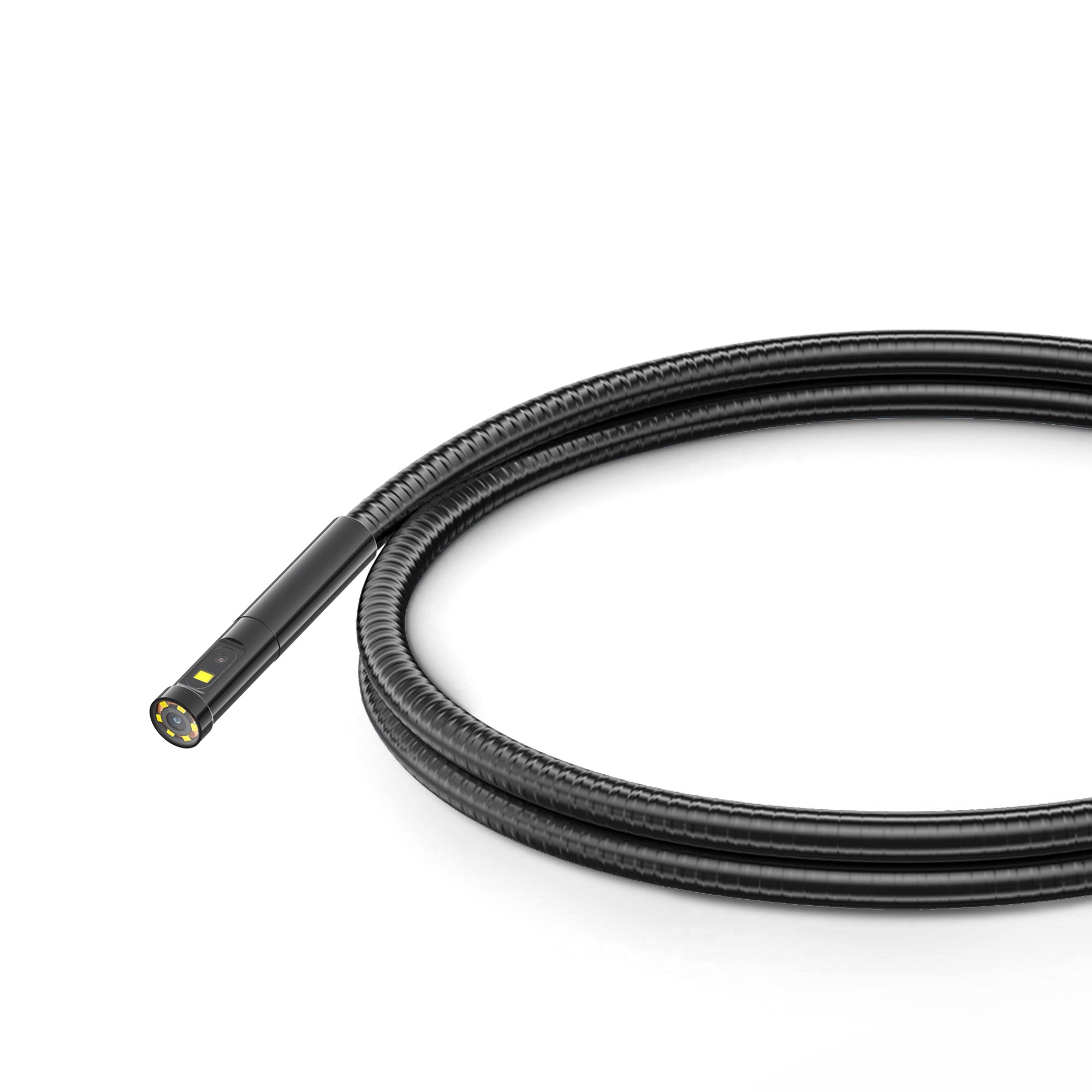 Triple Lens Flexible Inspection Camera Probe - 0.311 in (7.9 mm) Diameter - Ideal for Plumbing, HVAC, Automotive & Industrial Inspections