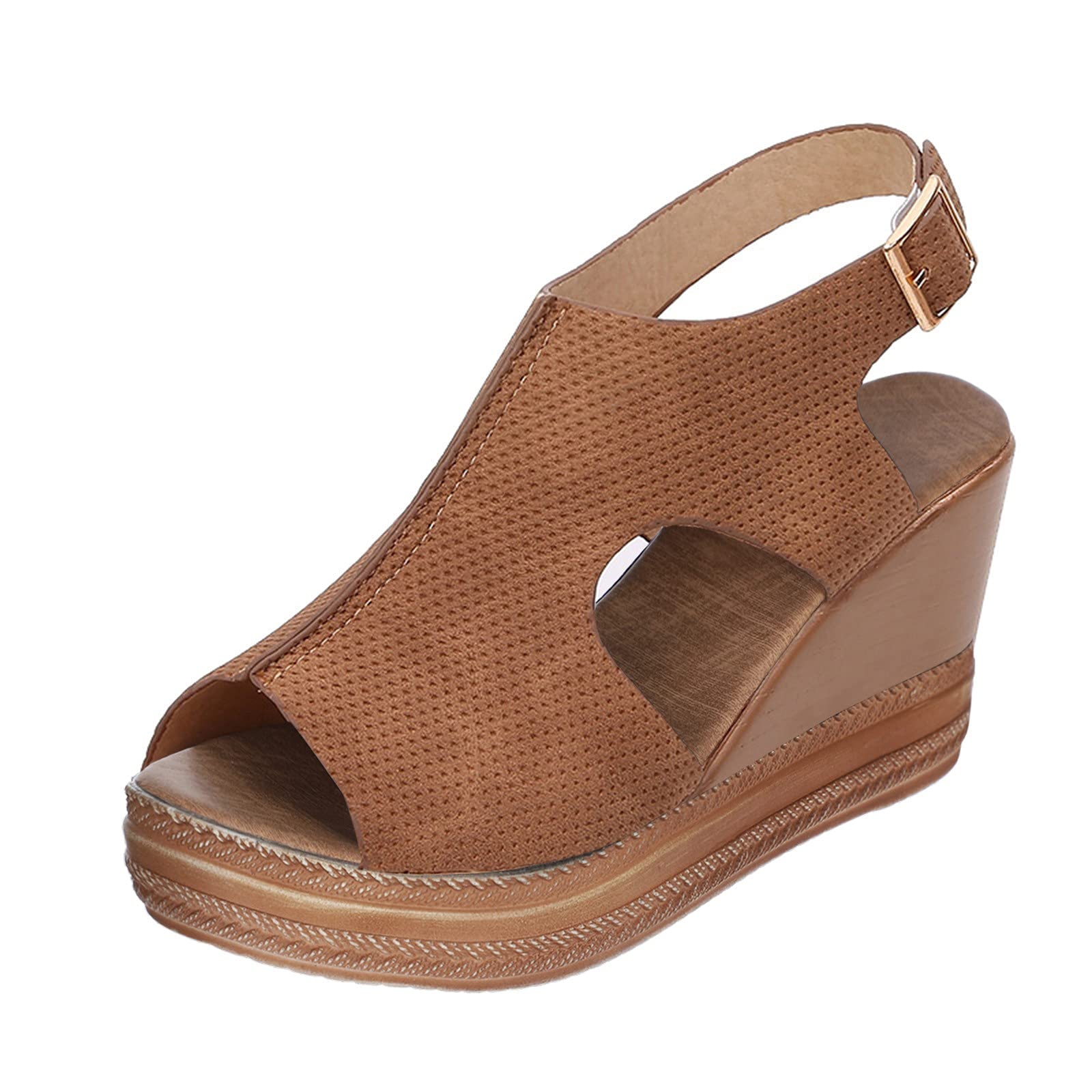 Women's Comfortable Roman Strap Sandals with Arch Support - Fashionable Solid Color Ladies Sandals for Walking, Travel & Summer Outfits