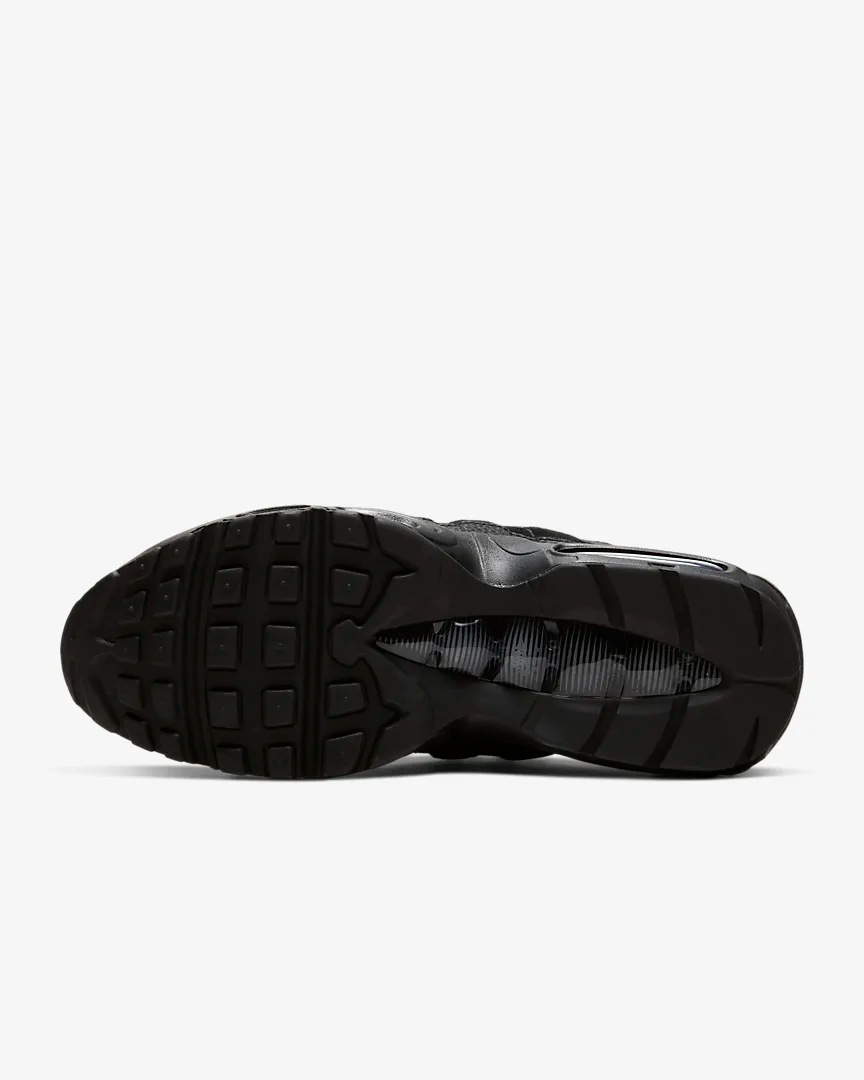 Nike Men's Air Max 95 Essential Running Shoes - Black/Dark Grey - Comfortable Cushioned Sneakers for Jogging, Gym Workouts & Casual Wear