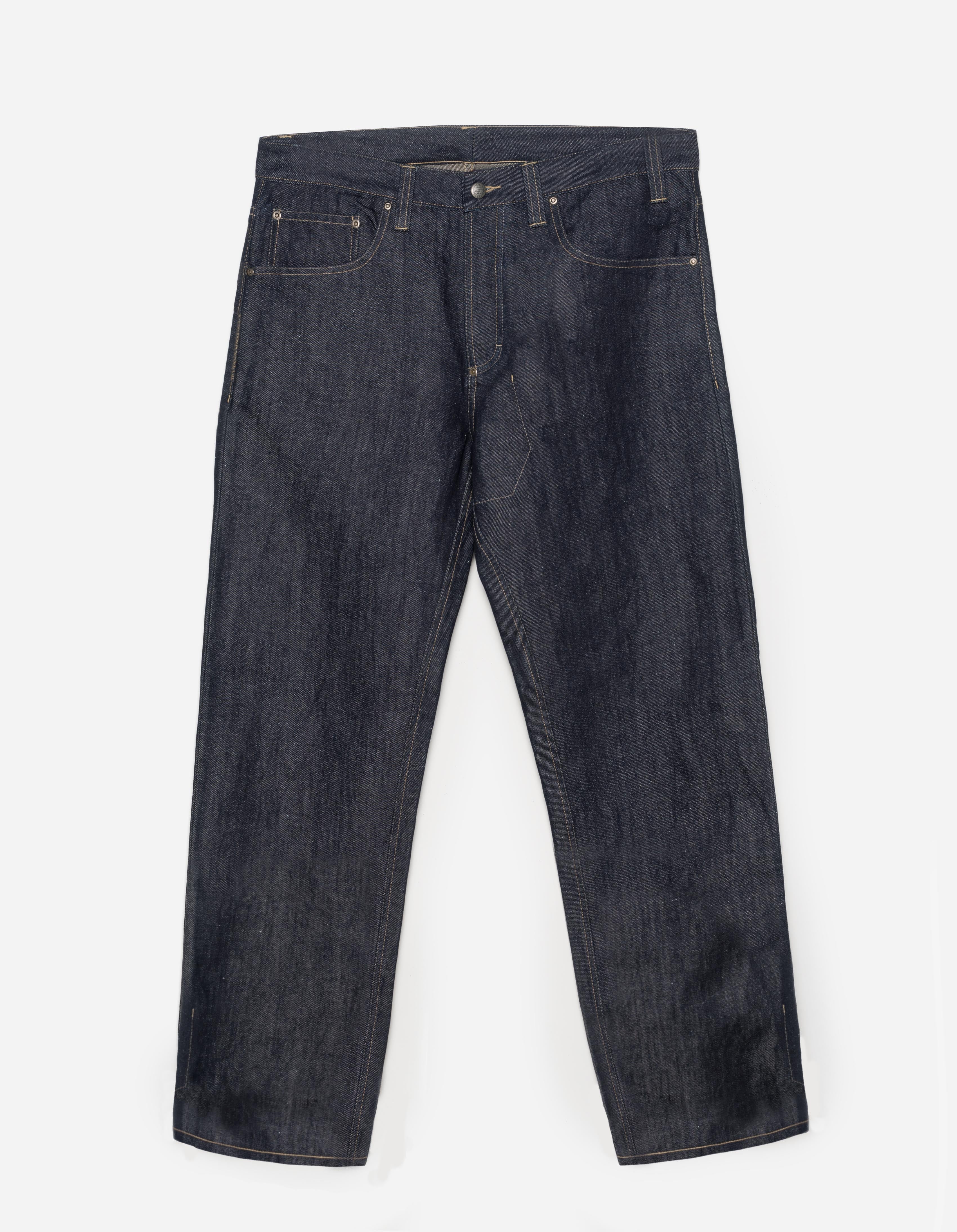 Premium 1484 Hemp Denim 7 Pocket Jeans for Men - Eco-Friendly & Durable Workwear - Perfect for Outdoor Activities, Hiking, and Casual Wear