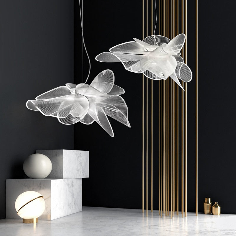 Exquisite Tulip Floral Chandelier - Elegant Crystal Ceiling Light Fixture for Dining Room, Bedroom & Living Room Decor