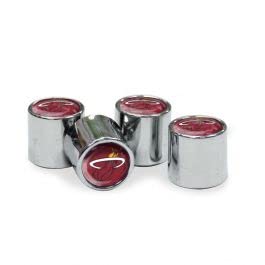 Official Miami Heat Valve Stem Caps - NBA Team Logo Car Accessories for Wheels - Perfect for Basketball Fans & Vehicle Customization