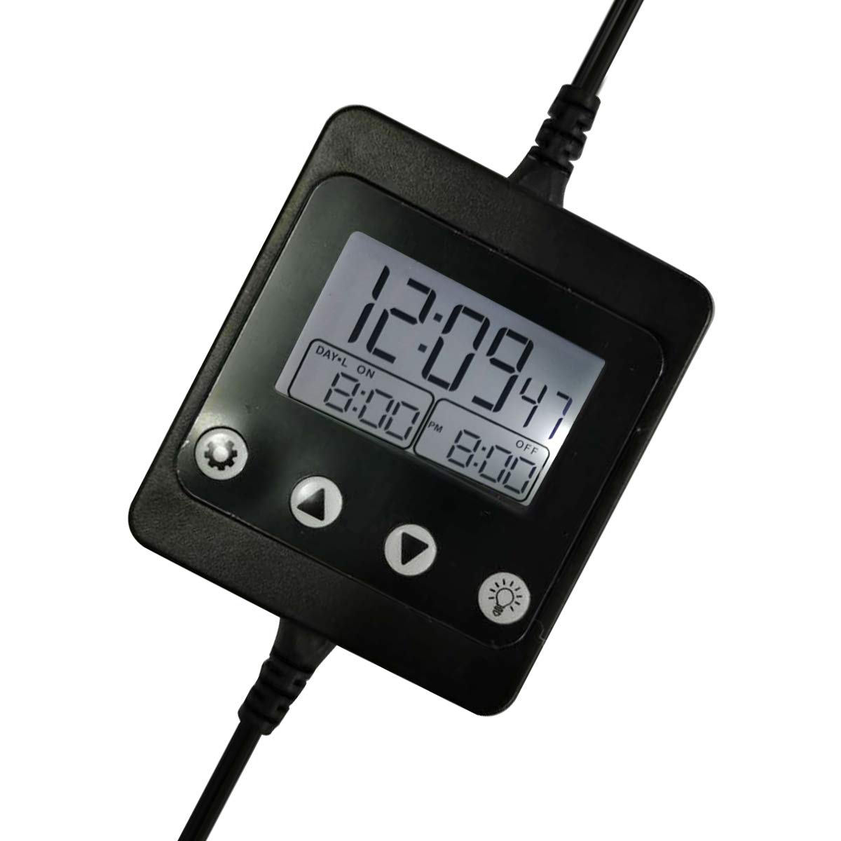 Yudanny Aquarium LED Light Timer - 8 Brightness Settings Digital Dimmer for Fish Tanks | Automatic Lighting Control for Freshwater & Saltwater Aquariums