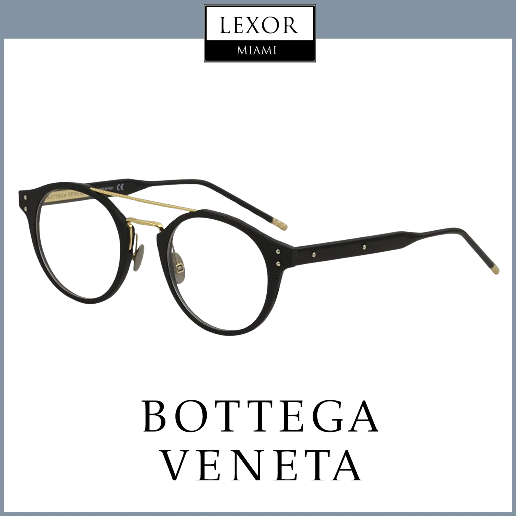 Bottega Veneta BV0078O 002 Unisex Optical Glasses Frame - Stylish Eyewear for Men & Women | Perfect for Office, Reading & Fashion Accessories