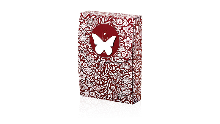3rd Edition Butterfly Marked Playing Cards (Red) - Perfect for Magic Tricks, Cardistry & Poker Games